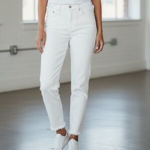 NWT KanCan Women's High Rise White Ankle Skinny Jeans Size 11/29